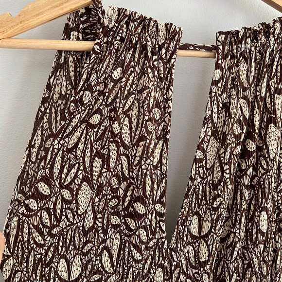 Mango Halter-Neck Midi Dress, brown/cream, S S (4) - Picture 11 of 13